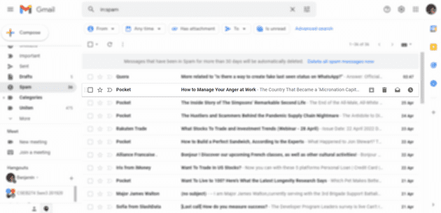 Gmail screenshot of disabled button